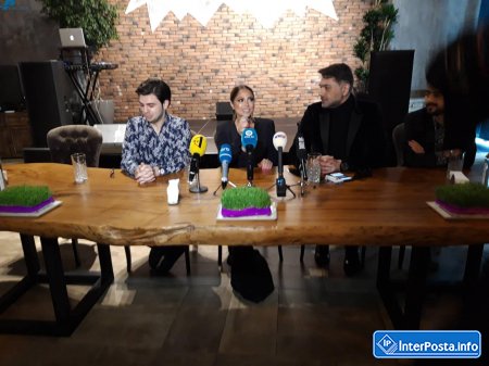 Mədət Quliyev və oğlu Nigar Camalın klip təqdimatında (FOTOLAR)
