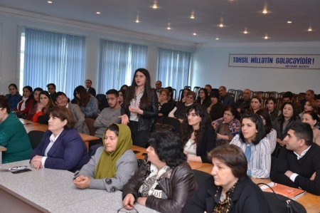 20 aprel tarixində "Mən bir müəlliməm" layihəsinin Şirvan seminarı keçirilib.