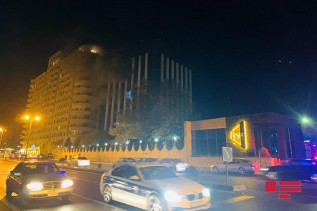 İctimai Televiziyanın binasında baş vermiş yanğın söndürülüb -(FOTO)