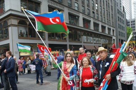 Nyu-Yorkda türk xalqlarının yürüşü təşkil edilib - 