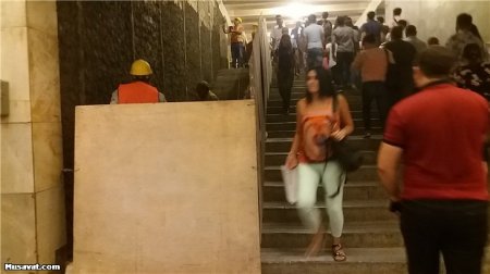 Bakı metrosunda təmir-tikinti əngəli: “Təmir əvəzinə, kondisioner quraşdırın” - FOTOLAR