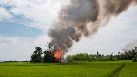 Myanmada müsəlman kəndlərinə od vuran kimdir?