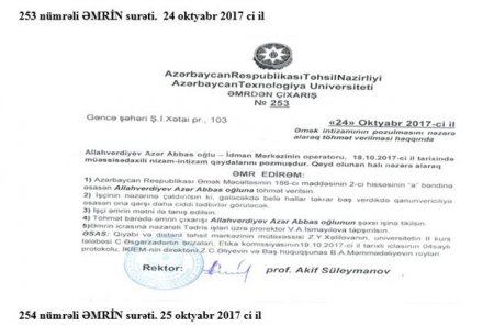 Texnologiya Universitetindən "ata mülkü kimi istifadə edilir" - ŞİKAYƏT