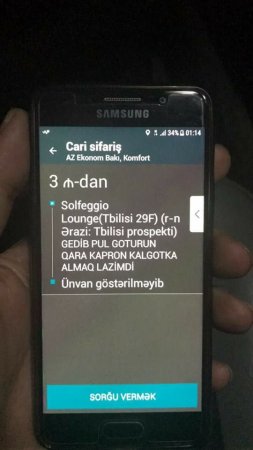 Taksi sürücüsünü kalqotka almağa göndərdi - Bakıda maraqlı hadisə/ FOTO