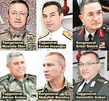 Türkiyədə 18 general azadlığa buraxıldı 