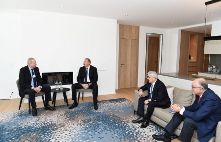 İlham Əliyev Davosda vacib görüşlər keçirdi (FOTOLAR)