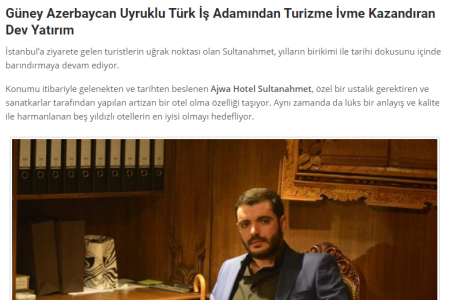 Hacıbala Abutalıbovun oğlu İstanbulda 20 milyona  otel aldı –