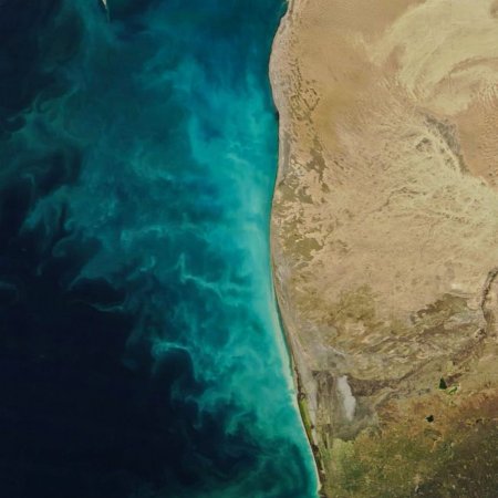 NASA Xəzər dənizində baş verən anomal təbii prosesin görüntüsünü yayıb- 