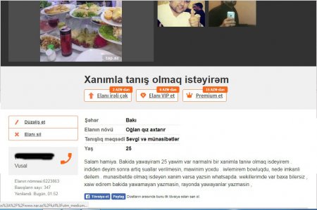 Azərbaycanda bu kişilər varlı qadınlarla evlənmək üçün saytlara elan verir
