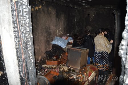 Bakıda yanan sanatoriyadan REPORTAJ - VIDEO+FOTOLAR