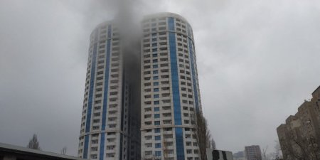Dünən yanan bina Kəmaləddin Heydərovun imiş (FOTO)