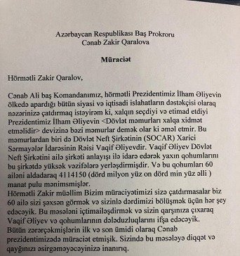 Vaqif Əliyevin qohumlarının tender talanı - “Yoldaşı üstü paltar altı pul dolu çantanı mənə verdi“