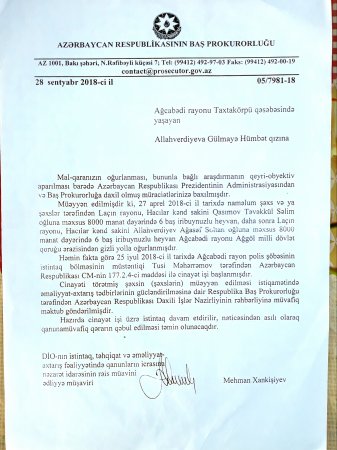 Ağcabədi rayonunda törədilmiş cinayət işi 2 ildi niyə açılmır? – CİNAYƏT YERİNDƏN VİDEO GÖRÜNTÜLƏR