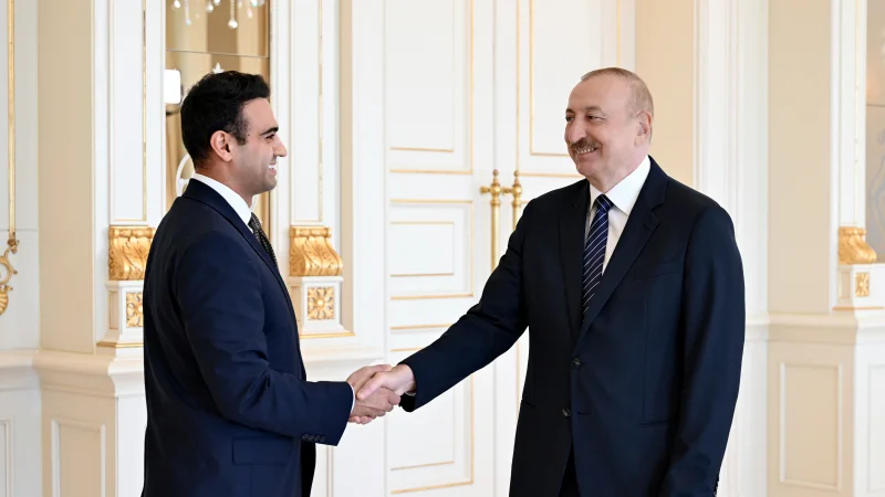 Prezident ABŞ Konqresinin Nümayəndələr Palatasının üzvünü qəbul etdi (FOTO)