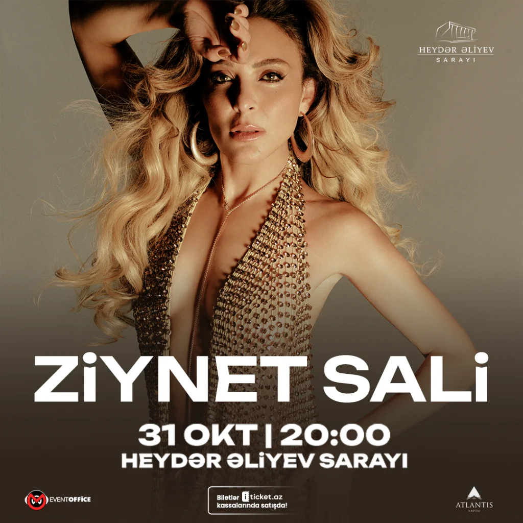 Ziynet Sali 31 oktyabr 2026-cı ildə Heydər Əliyev Sarayının səhnəsində